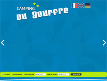 Tablet Screenshot of camping-gouffre.com